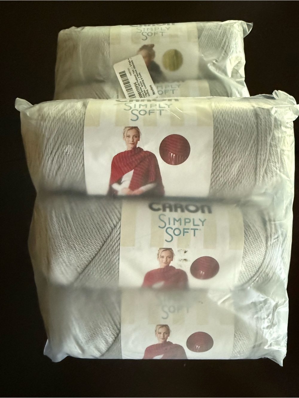 Caron Simply Soft Yarn — Light Gray Pack